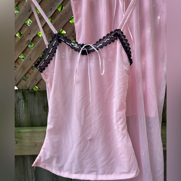 Bella Venice “The Katarina” 2 Piece Pink Mesh Coquette Set 🌹 - Picture 4 of 10